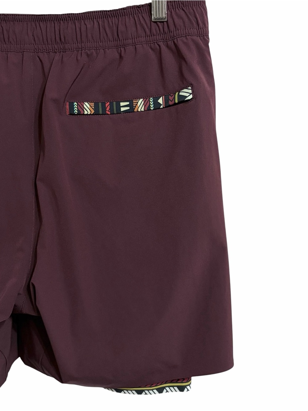 Wowie Nomad 3.0 Hybrid 7" Aztec Liner Activewear Shorts L Athleisure Performance - Picture 5 of 9